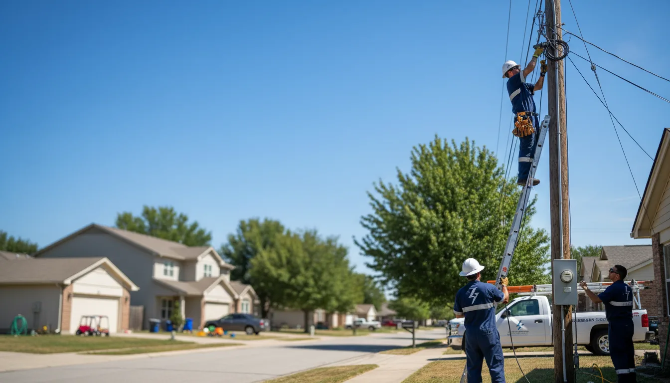 Residential electrician providing installation services in Belmont, LA